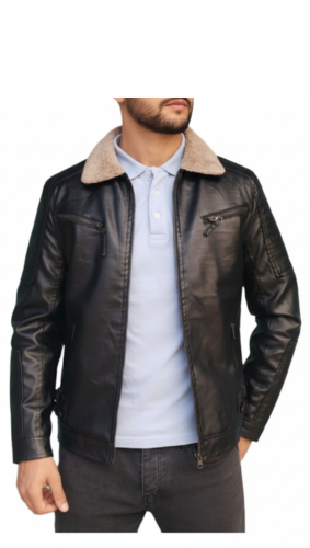 Veste simili cuir homme