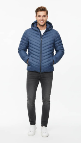 Veste Matelassée Homme avec Capuche